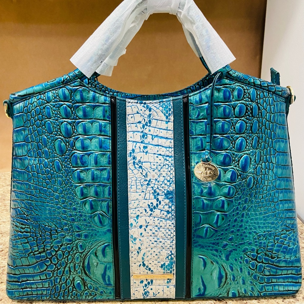 Brahmin Peacock Shimmer ELAINE and Cordelia Wallet - Picture 6 of 13